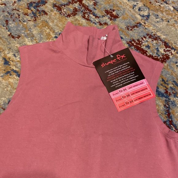 Vintage NWT Mauve Spandex Shapefx Bodysuit - Picture 1 of 4